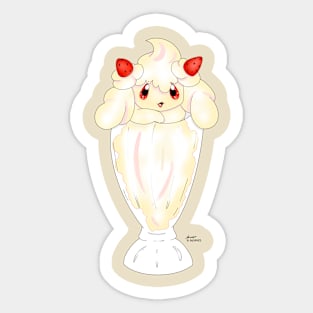 Milkshake creature Sticker